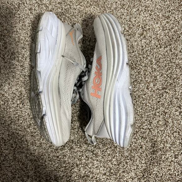 HOKA Women's Bondi 8 Running Shoes Size 6B In Harbor Mist/Lunar Rock - Picture 5 of 11